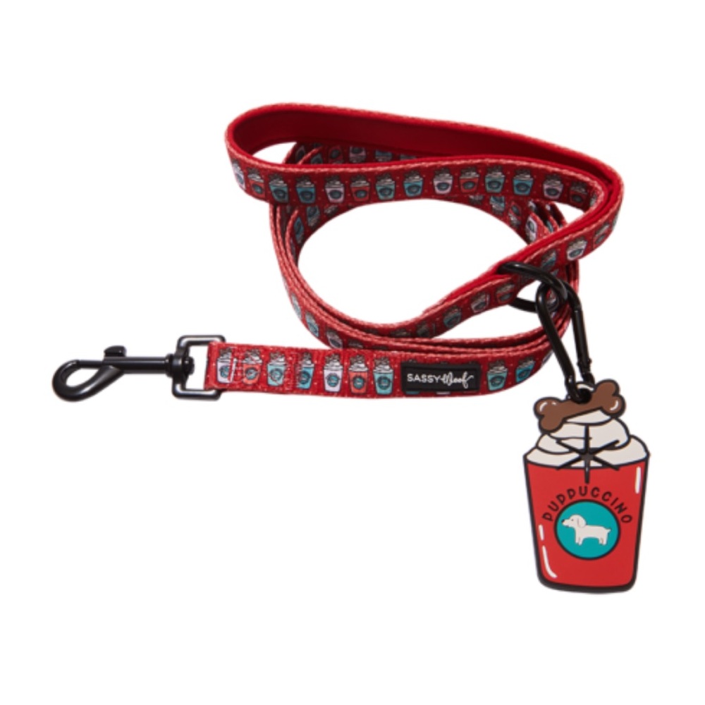 Sassy woof leash and potty pal combo